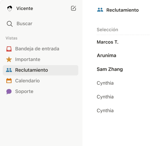Una imagen de vista previa de la app Notion Mail