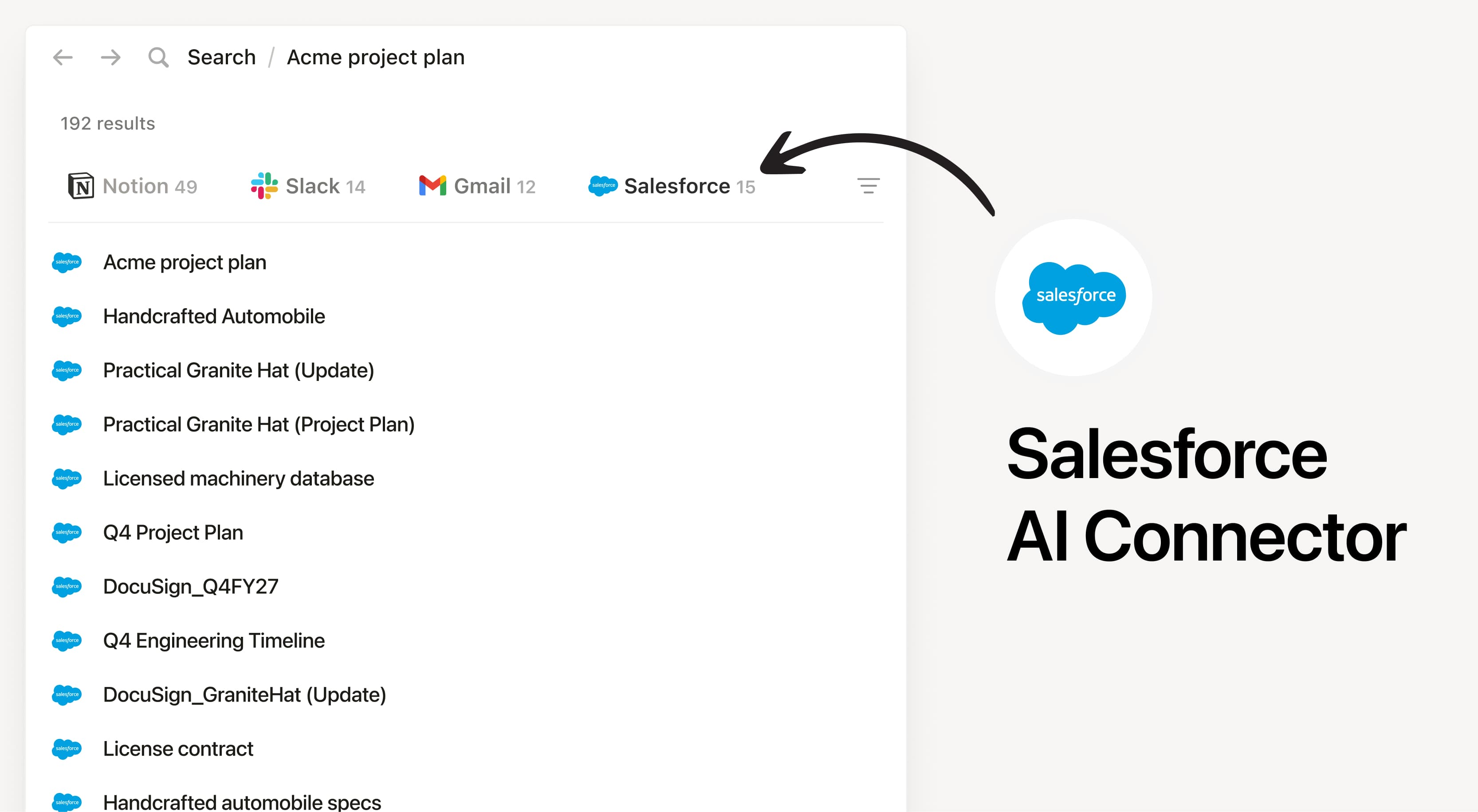 Conexión de IA de Salesforce