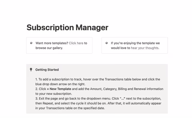 Notion Subscription Manager (Automated)